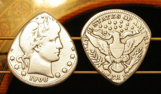 Coin Guitar Pick